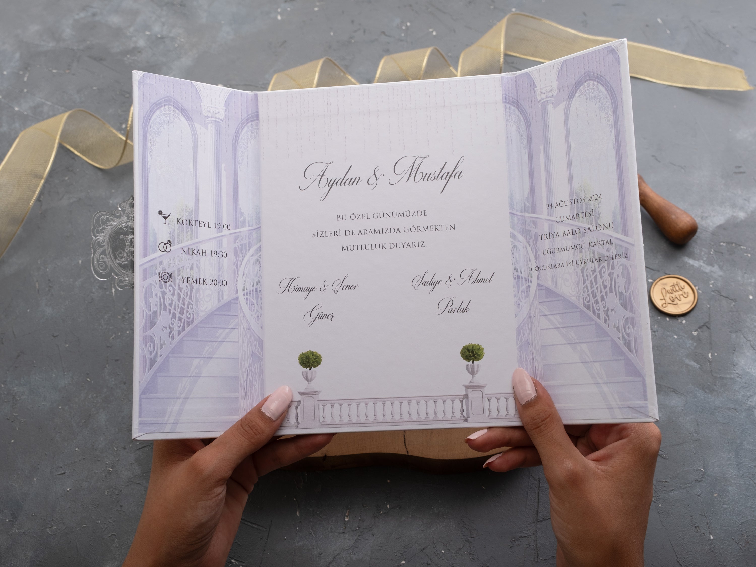 Acrylic Quinceañera Invitations