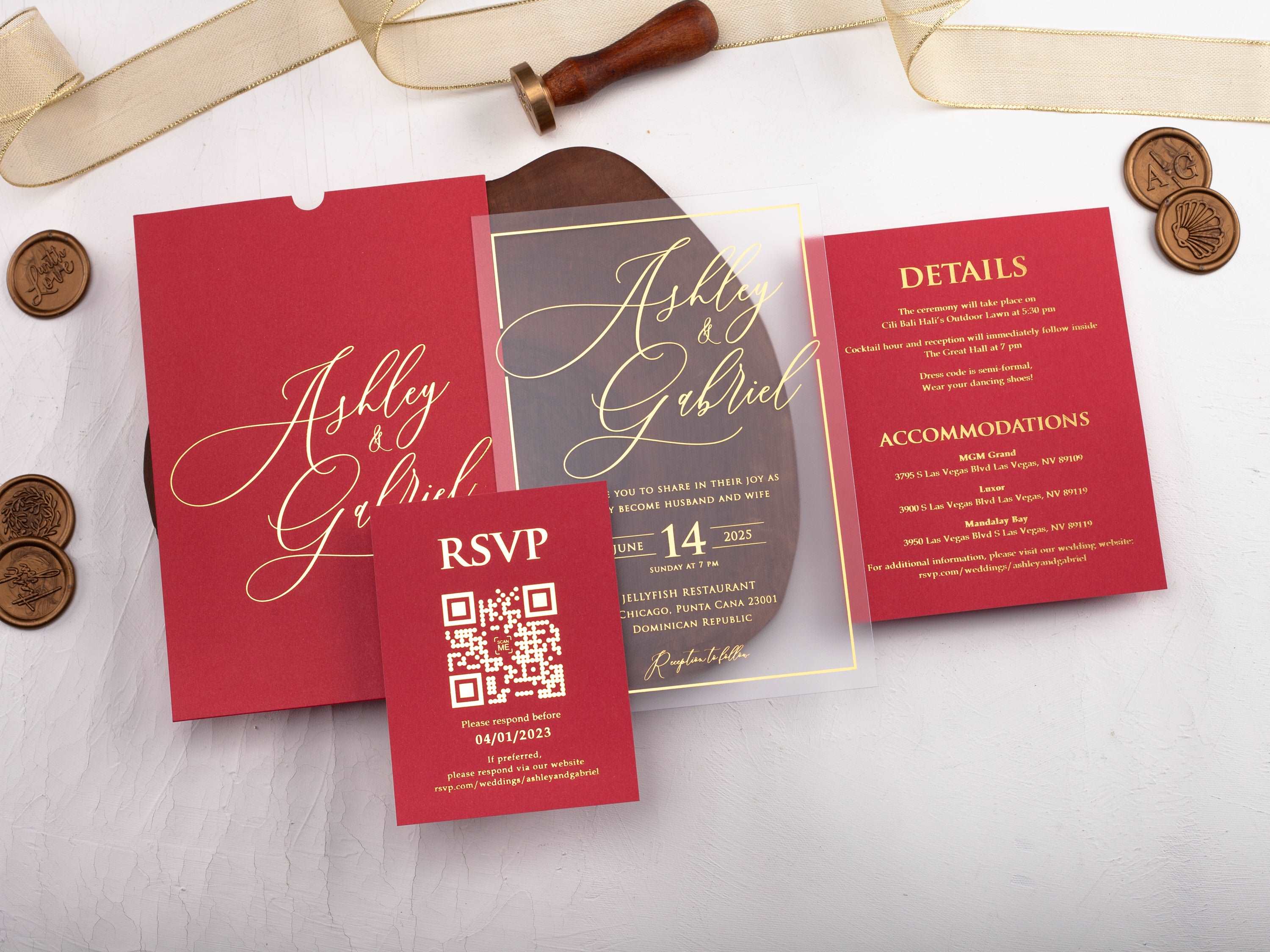 Red Wedding Invitations