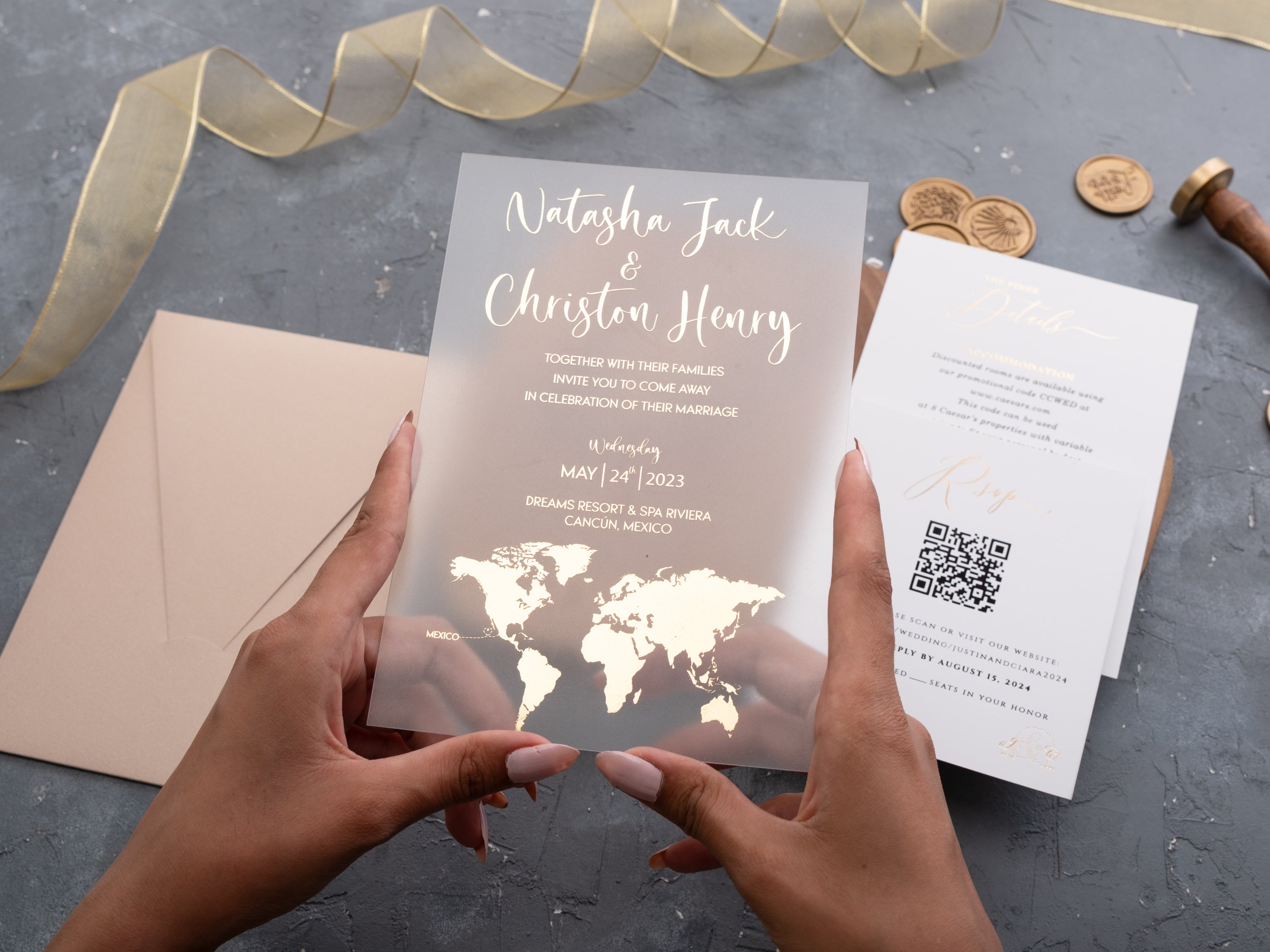 HP1411 Wedding Invitation by World of Wedding Co..