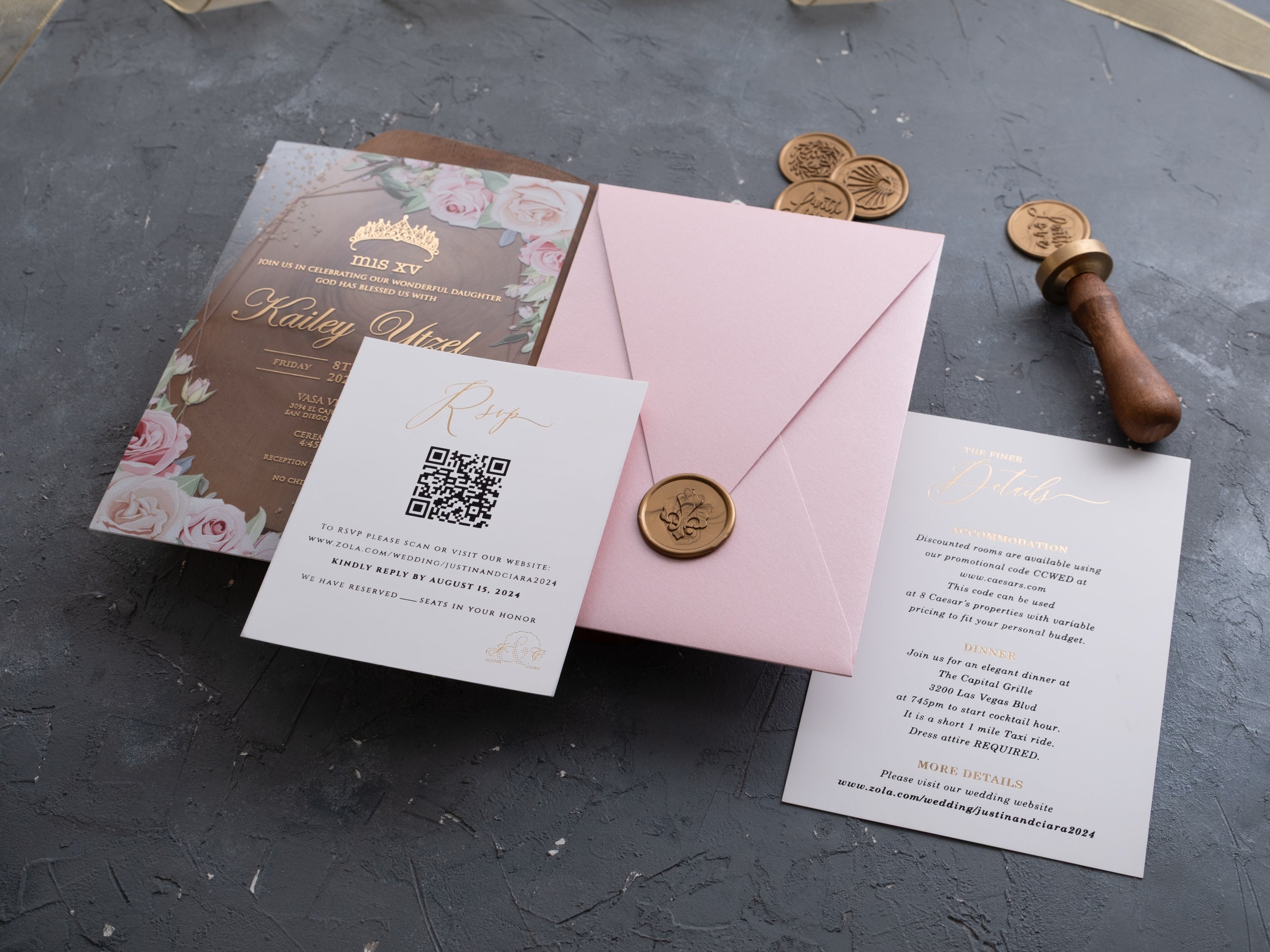 HP1422 Wedding Invitation by World of Wedding Co..