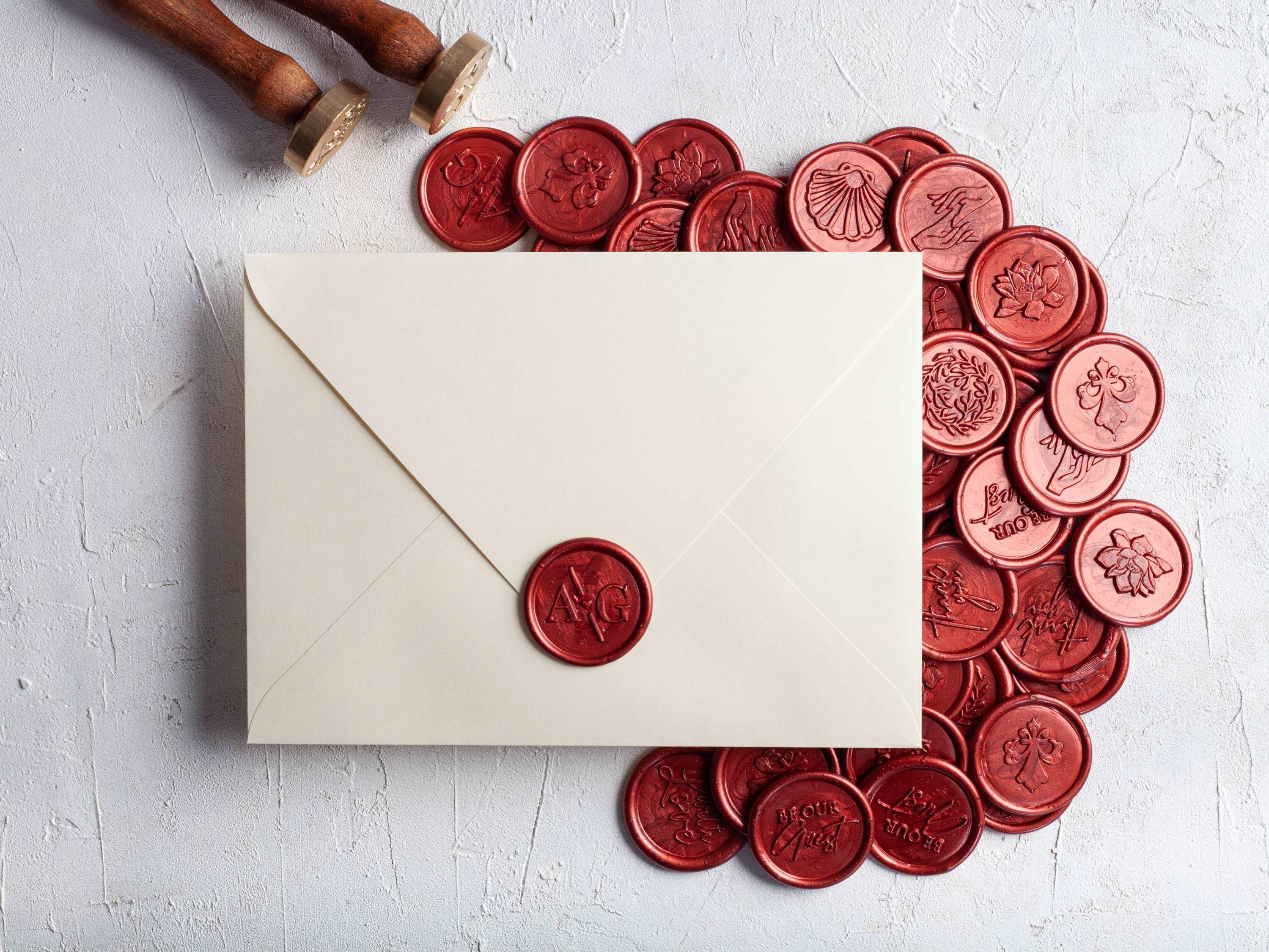 Cinnamon Wax Envelope Seal