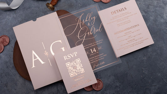 Most Beautiful Pink Wedding Invitation