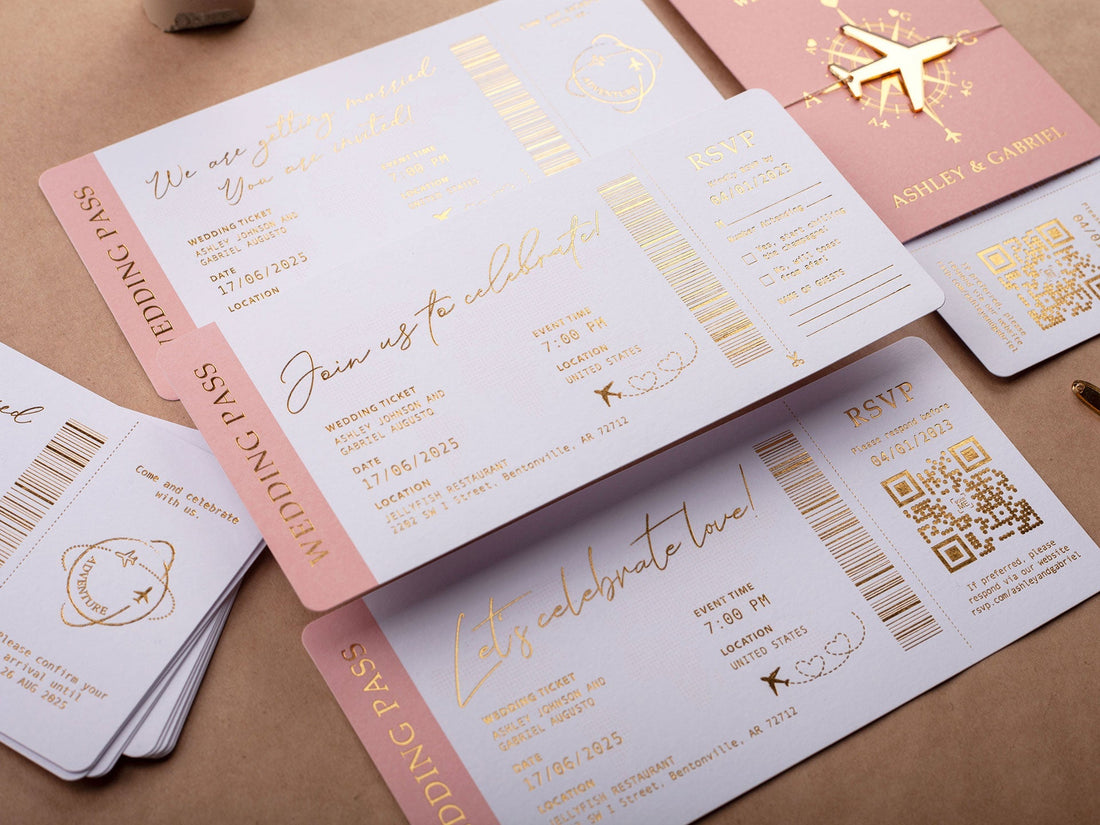 Passport Bridal Shower Invitation