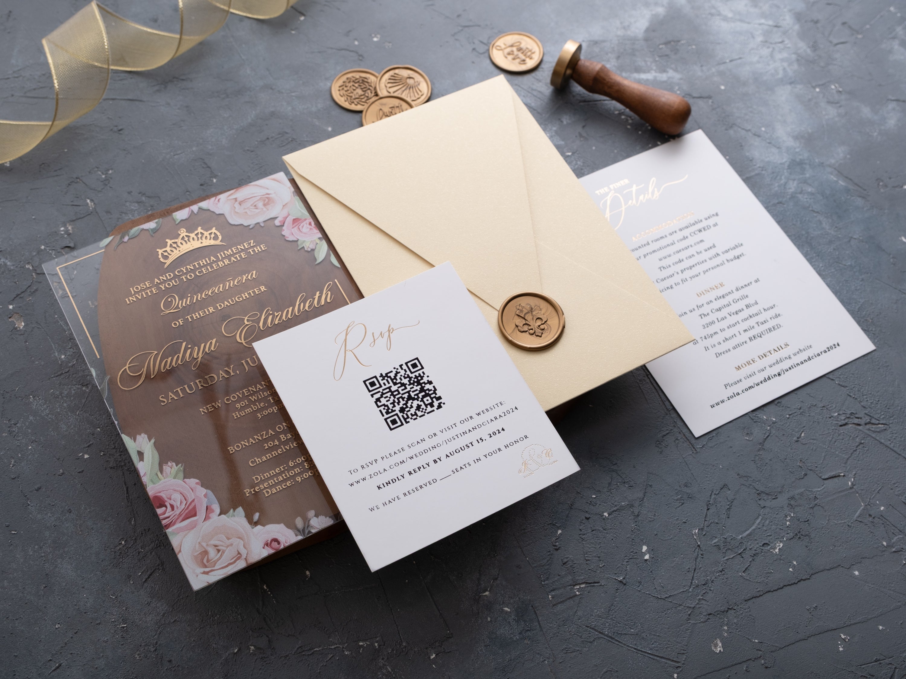 HP1420 Wedding Invitation by World of Wedding Co..