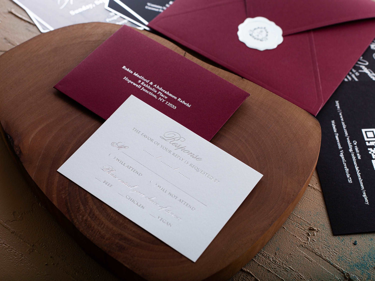 Return address on wedding rsvp cards | Honestweddingadvice.com