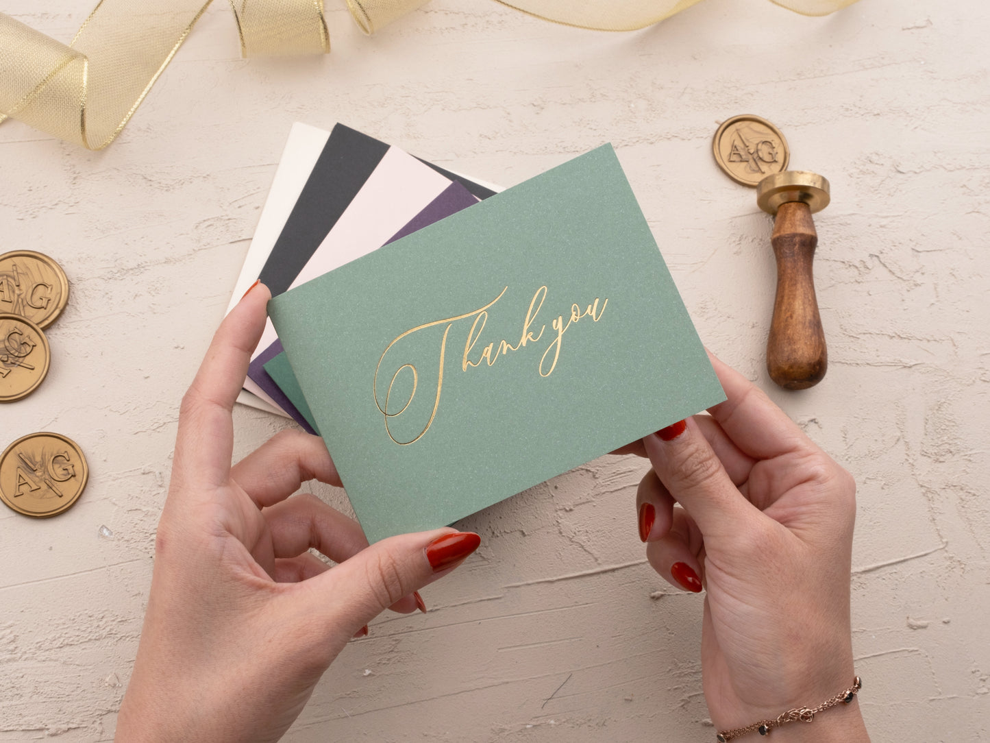 Foil Printed Thank You Card